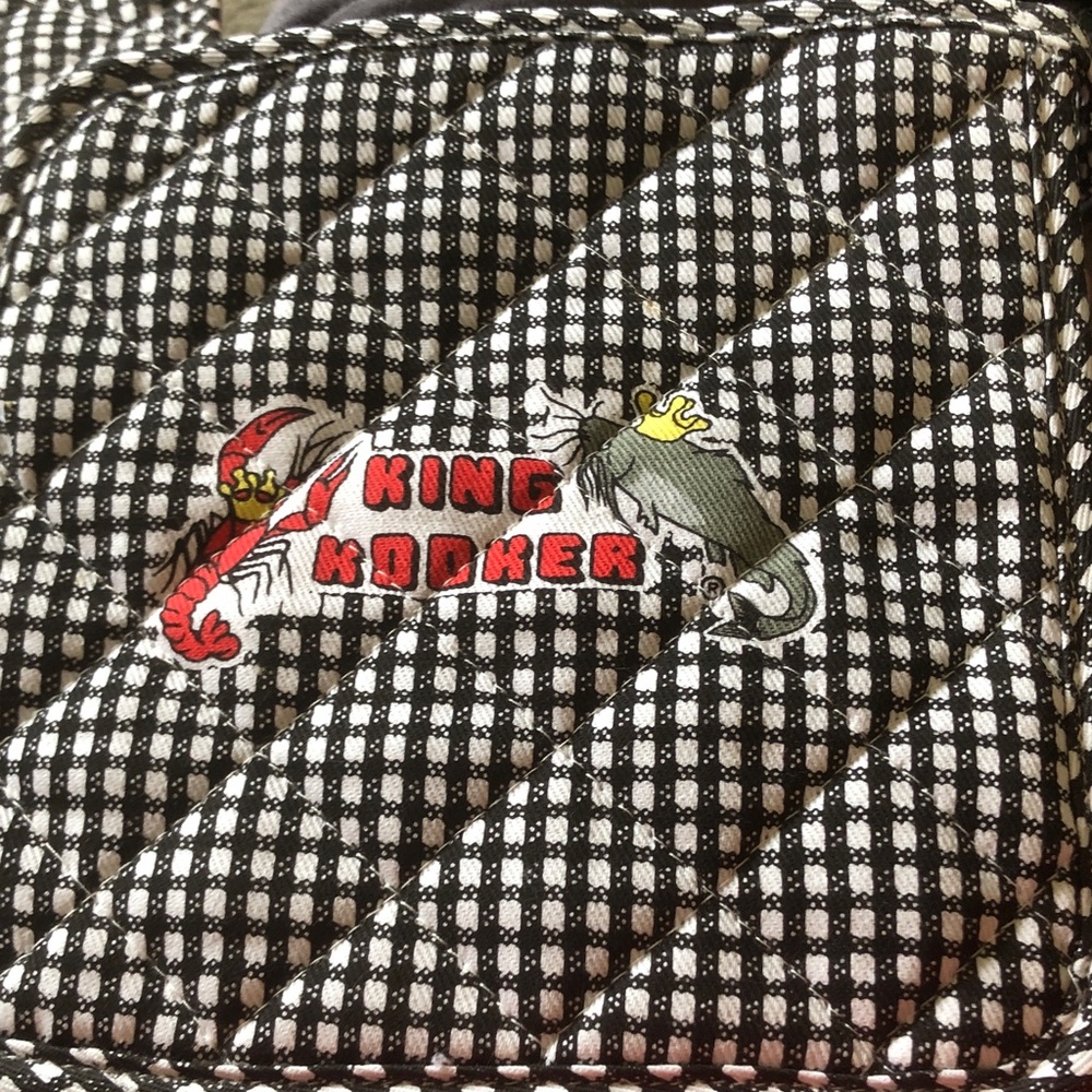 King Kooker Quilted Tote with Graphic Logo hot pads